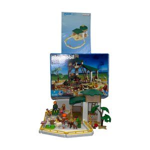 Vintage Playmobil 3243 2002 Geobra Petting Zoo Farm Near Complete Pretend Play